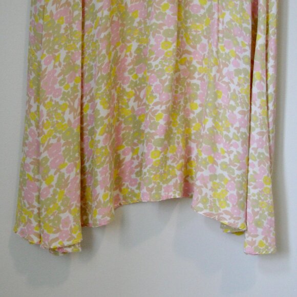 Faithful The Brand Beline Midi Dress Ida Floral Print Pink Yellow Flowy Medium - Picture 16 of 16